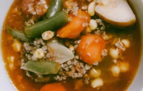 Ground Beef and Vegetable Soup