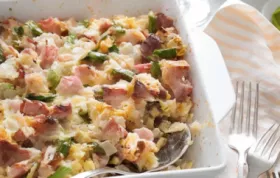 Ham, Asparagus, and Goat Cheese Strata