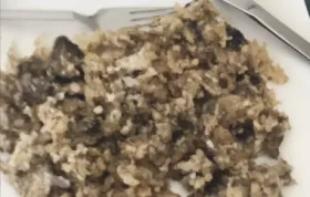 Healthy and Delicious Cauliflower Rice with Mushrooms and Parmesan