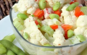 Healthy Cauliflower and Edamame Salad