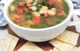 Hearty and comforting Kale, White Bean, and Sausage Soup