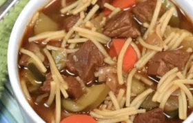 Hearty and Flavorful American Beef Noodle Soup Recipe