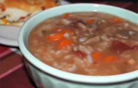 Hearty Caribou Soup with Root Vegetables