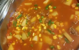 Hearty Hamburger Stew with Potatoes