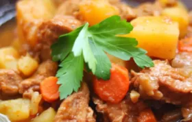 Hearty Paprika Pork Stew with a Bold and Savory Flavors