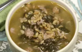 Hearty Turkey Sausage Barley Soup