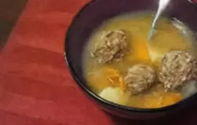 Homemade Albondigas Soup