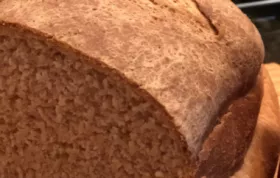 Homemade Dark and Sweet Rye Bread Recipe