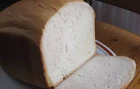 Homemade White Bread Recipe for Bread Machines