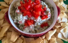 Hot Spinach and Red Pepper Dip