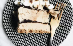 Indulge in a decadent treat with this Coffee Ice Cream Fudge Cake