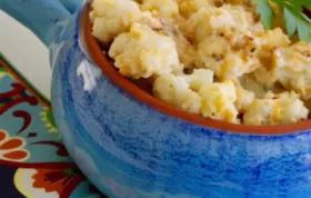 Indulge in comfort food with this Classic Cauliflower Au Gratin recipe