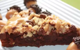 Indulge in the decadent combination of chocolate, caramel, and pecans with Turtles Brownies
