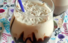 Indulge in the rich and creamy flavor of a classic chocolate egg cream