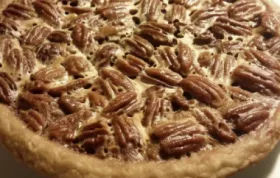 Indulge in the rich and decadent flavors of this classic pecan pie