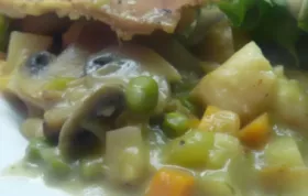 Indulge in the savory flavors of Lew's Famous Lobster Pot Pie