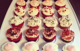 Indulge in these Mini Red Velvet Cupcakes with Cream Cheese Icing