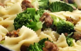 Italian Sausage with Farfalle and Broccoli Rabe Recipe