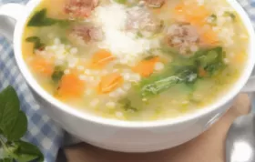 Italian Wedding Soup with Venison Meatballs Recipe