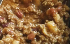 Jen's Hearty Three Meat Chili - A Delicious and Filling Comfort Food
