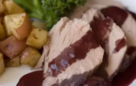 Juicy Burgundy Pork Tenderloin with a Rich Wine Sauce