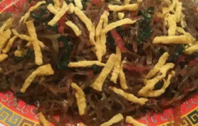 Korean Sweet Potato Noodles Japchae