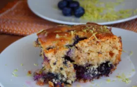 Lemon Yogurt Cake with Blueberries