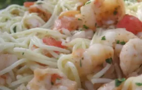 Lemony Garlic Shrimp with Pasta