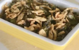 Lighter Green Bean and Portobello Mushroom Casserole