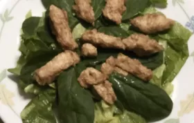 Lime Garlic Chicken and Spinach Salad