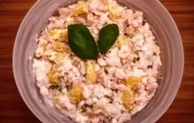 Lo-cal Tuna Pineapple Cottage Cheese and Basil Salad Recipe