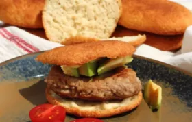 Low-carb and gluten-free hamburger buns for a keto-friendly diet