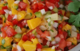 Mango Peach and Pineapple Salsa