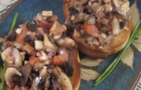 Mouthwatering Cold Mushroom Bruschetta Recipe