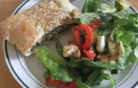 Mushroom Spinach and Cheese Torta