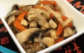 Mushroom Tofu and Noodle Stir-Fry