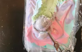 No-Churn Rainbow Mermaid Ice Cream