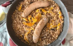 One-Pan Sausage and Farro Skillet with Savory Mushrooms and Delicata Squash