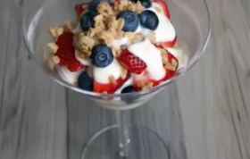 Orange Blueberry Yogurt Breakfast Parfaits