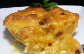 Panettone Bread Pudding with Spiced Orange Sauce