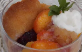 Peach and Blackberry Cobbler