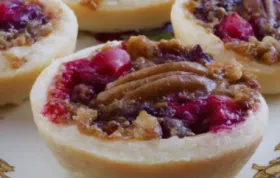 Pecan Cranberry Butter Tarts