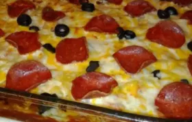 Pepperoni Pizza Casserole