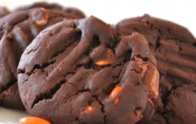 Perfect Double Chocolate Peanut Candy Cookies | Recipe