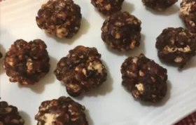 Popcorn and Peanut Truffles Recipe