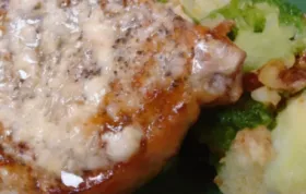 Pork Chops with Blue Cheese Gravy