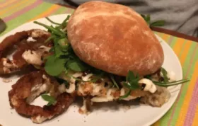 Portobello Stuffed Mushroom Burger