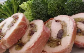 Prosciutto-Wrapped Cherry-Stuffed Chicken Breasts