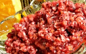 Quick and Easy Homemade Cranberry Orange Relish Recipe