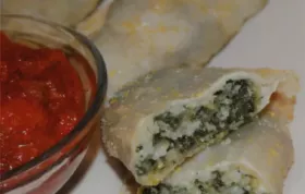 Quick Spinach Ricotta Calzones